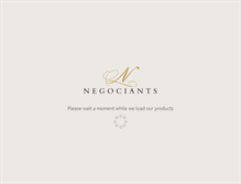 Tablet Screenshot of negociants.com